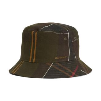 Barbour Hats, unisex, Green, Size: XL Telfield Tartan Bucket