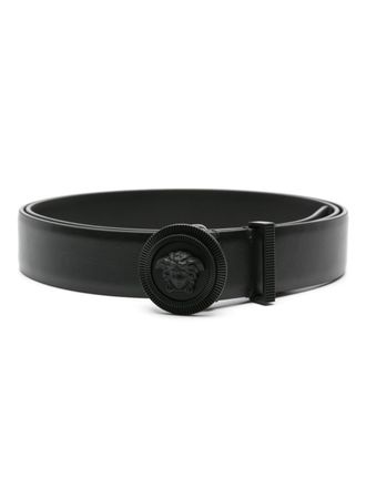 Versace Leren riem - Zwart