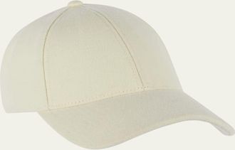 Varsity Mens Virgin Wool Mid Profile 6-Panel Baseball Cap