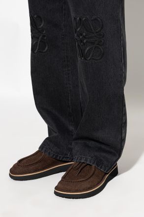 Loewe Leather Shoes Faro, Mens, Brown