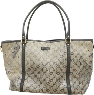 Gucci Navy Pvc Tote Bag (Pre-Owned)