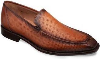 Mezlan Perforated Leather Loafer in Cognac at Nordstrom Rack, Size 10.5