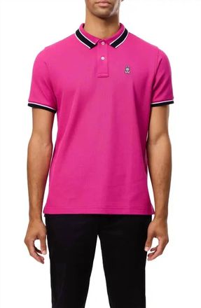 Psycho Bunny Medina Pima Cotton Piqu&eacute; Polo In Fuchsia Red