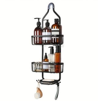 OEM Estante De Ducha De Acero Inoxidable Con Ganchos - Estante De Almacenamiento De Pared Para Accesorios De Ducha - Crezuo