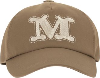 Max Mara Mxaribaldo Water Repellent Gabardine Baseball Cap