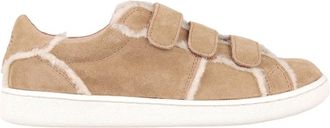 UGG Ugg, Schoenen, Dames, Beige, 38 EU, Leer, Suede sneakers geïnspireerd door de jaren 90 met pluizige naden