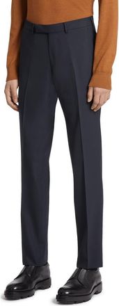 Ermenegildo Zegna High Performance Wool Trousers in Navy at Nordstrom, Size 30 Us