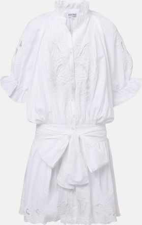 Juliet Dunn Abito corto in popeline di cotone