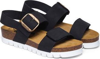 Plakton Condor Slingback Sandal in Black Nobuck at Nordstrom Rack, Size 10Us / 41Eu
