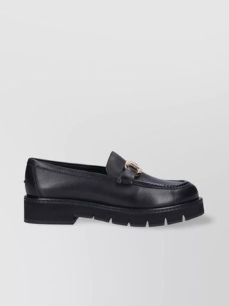 Ferragamo chunky sole loafers round toe