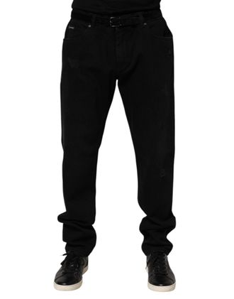 Dolce & Gabbana Regular-Fit Denim Jeans - Black