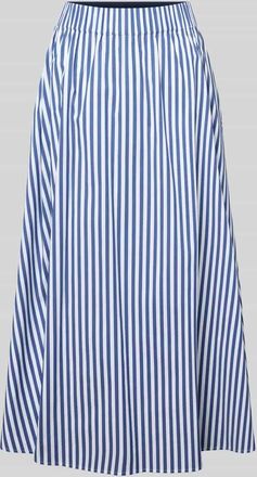 Joop Regular Fit Midirock mit elastischem Bund Modell Saskia in Marine, Gr&ouml;&szlig;e 34