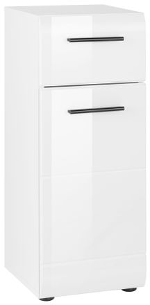 WELLTIME Unterschrank »Sovana« Kommode mit 1 Tür & 1 Schublade - (B/T/H) 30/31/79 cm