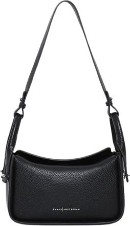 Smaak Truman Shoulder Bag - Dames - Tassen - Zwart - Maat: ONE Size Leer