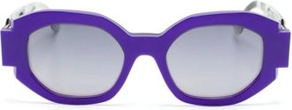 Face &agrave; Face Paarse zonnebril met originele koffer - Dames - Zonnebrillen - Paars - 52 MM - Accessoires