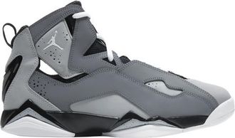 Nike Jordan Mens True Flight - Basketball Shoes - Cool Grey / White / Black Size 10.0