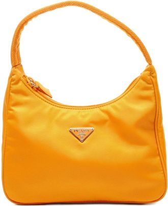 Prada 1990s nylon hobo mini bag - Orange