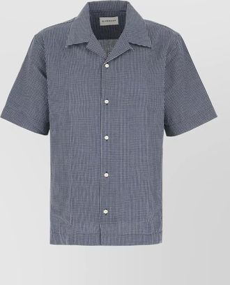 Givenchy embroidered cotton shirt short sleeves checks