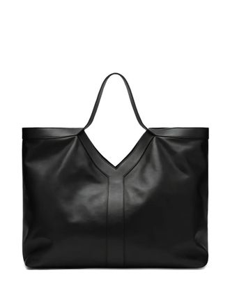 Saint Laurent Large Y detail tote bag - men - CALFSKIN/Suede - OS - Black