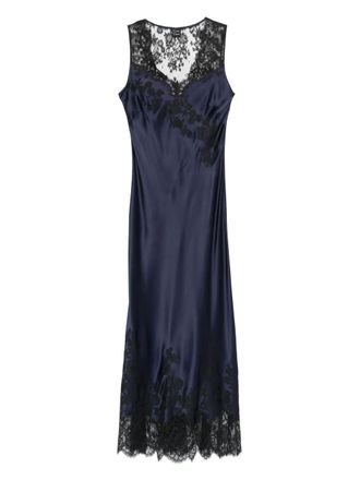 Carine Gilson lace-details nightdress - Blue
