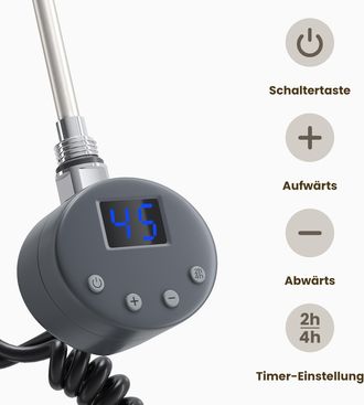 Sonni Resistenza Elettrica Per Radiatore Funzione Di Temporizzazione E Termoregolazione 1000w Adatto Per Scaldasalviette Con Protezione Contro Il Surriscald