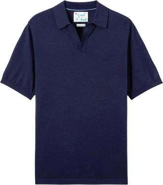 Saint Barth Sloan Knit Polo - Heren - Polos - Blauw - M - Katoen - Tops