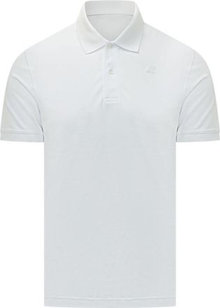 K-Way White Logo Shirt Collar Polo