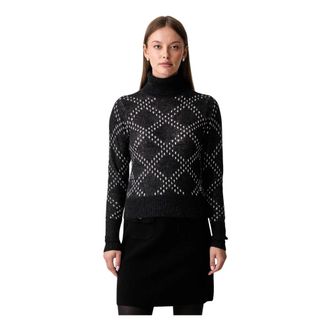 Joop Dames, Truien, Zwart, Maat: XL Wol