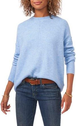 Vince Camuto Exposed Seam Crewneck Sweater in Blue Heather at Nordstrom Rack, Size X-Large