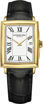 Raymond Weil Toccata White Dial Leather Strap Womens Watch 5925-PC-00300