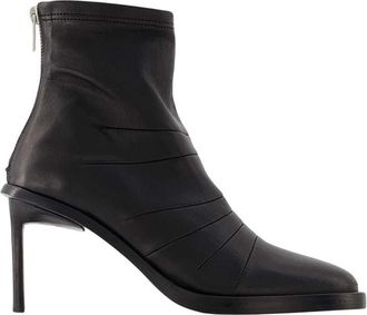 Ann Demeulemeester Black Leather Hedy Ankle Boots