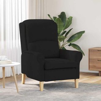 vidaXL Sill&oacute;n Negro 76 X 94 X 102 Cm Microfibra Vidaxl