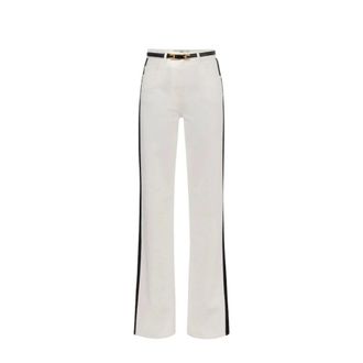 Elisabetta Franchi Mujer, Pantalones, Blanco, Talla: W27