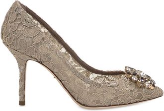 Dolce & Gabbana Womens Rainbow Lace D&eacute;collet&eacute; With Brooch