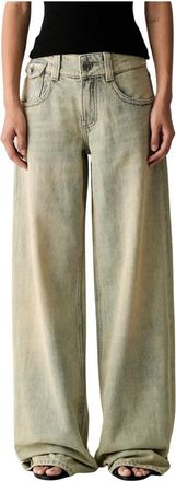 Miss Sixty Wide Leg Jeans - Dames - Loose Fit Jeans - Blauw - W28 - Katoen - Jeans