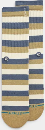 Stance Mens Blue/cream/beige striped socks