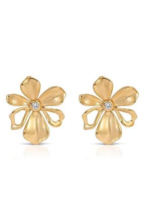 Ettika Petals Stud Earrings in Gold at Nordstrom