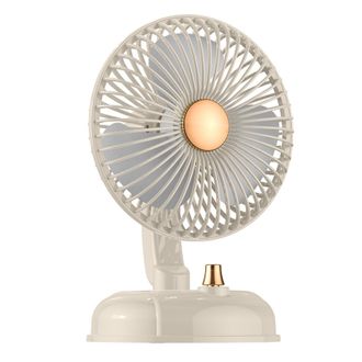 No Brand Ventilador Oscilante Retro, Ventilador De Escritorio Retro De Metal, &Aacute;ngulo De Inclinaci&oacute;n Del Cabezal Ajustable, Funcionamiento Silencioso De Cuatro 