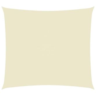 Berkfield Home Sunshade Sail Oxford Fabric Rectangular 6x7 m Cream in Beige