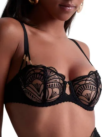 Aubade Womens Vibes Half Cup Bra - Black Polyamide - Size 36E