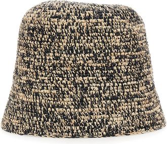 Ibeliv Womens Hat Andao White-Black Straw White/black