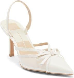 Dolce Vita Karine Slingback Pump in White Multi Mesh at Nordstrom Rack, Size 8.5