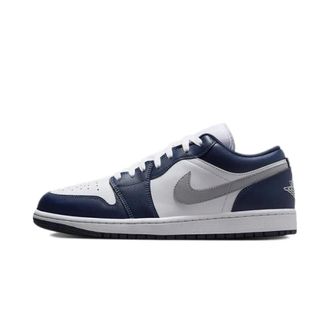 Nike Jordan 1 Low - unisex - Sport - Grijs - Maat: 44 1/2 EU Wol