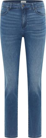 Mustang Slim-fit-Jeans MUSTANG Damen Style Crosby Relaxed Slim, Damen, Gr. 28, L&auml;nge 30, 740 mittelblau, Denim/Jeans, 92% Baumwolle, 6% Elastomultiester, 2% E