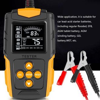 OEM Probador De Bater&iacute;as De Coche De 12v/24v, Analizador Digital De Bater&iacute;as Lcd, Herramienta De Diagn&oacute;stico Para Autom&oacute;viles, Medici&oacute;n Soh, Soc, Cca E Ir