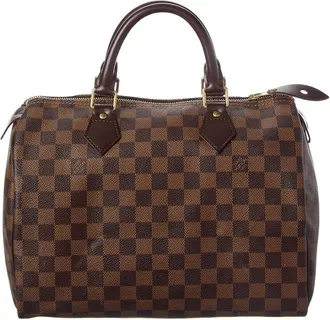 Louis Vuitton Brown Damier Ebene Coated Canvas Speedy 30 (Authentic Pre-Loved)