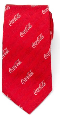 Cufflinks Inc. Coca-Cola Logo Red Silk Blend Tie at Nordstrom