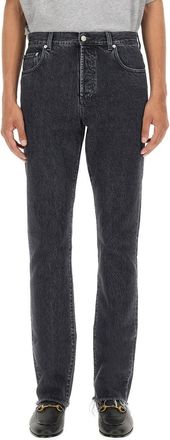 Gucci Denim Pants With Label