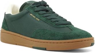 Michael Kors Vetersluiting Leren en Su&egrave;de Sneakers - Heren - Sneakers - Groen - 44 1/2 EU - Su&egrave;de - Schoenen