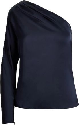 Ralph Lauren Rachim Blouse met Lange Mouwen - Dames - Longsleeves - Blauw - S - Polyester - Tops